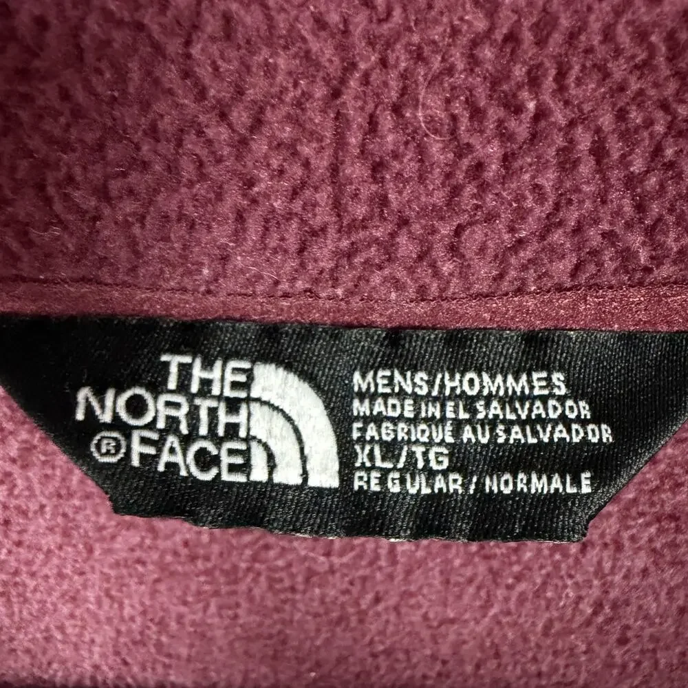 The North Face Fleece Jacket Mens Size XL Red Fleece 1/2 Zip Gorpcore Outdoor